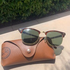 Polished Tortoise Clubmaster RayBans